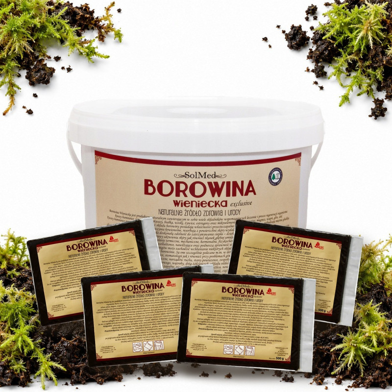 Borowina Wieniecka 10 kg i 4 plastry 0,5 kg w zestawie