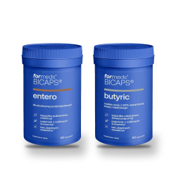 Probiotyk entero i maślan sodu butyric ForMeds BICAPS, zestaw