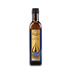 Olej lniany tłoczony na zimno 250 ml Złote Oleje Goldfarmex
