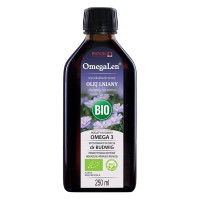 Olej lniany OmegaLen BIO 250 ml tłoczony na zimno Budwig