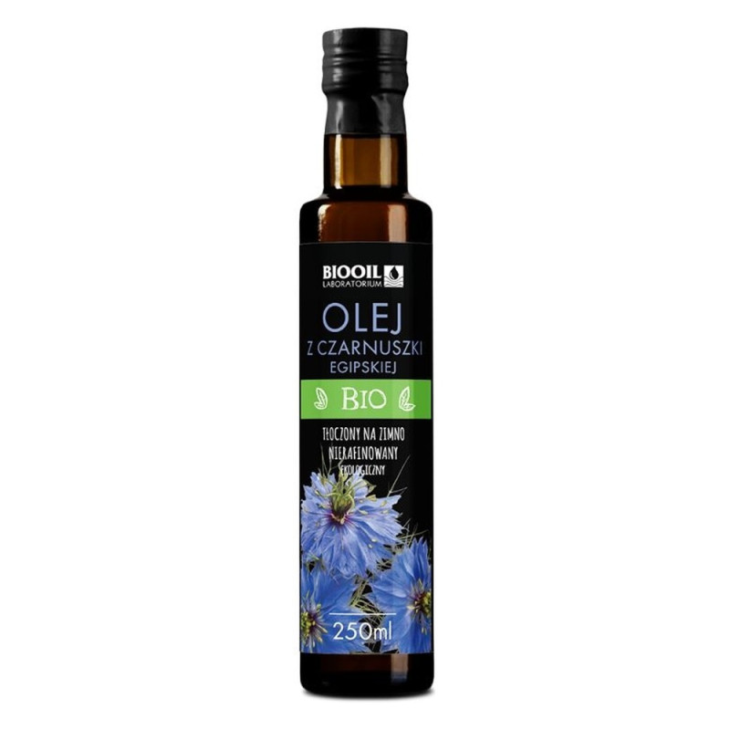 Olej z czarnuszki egipskiej BIO 250 ml tłoczony na zimno