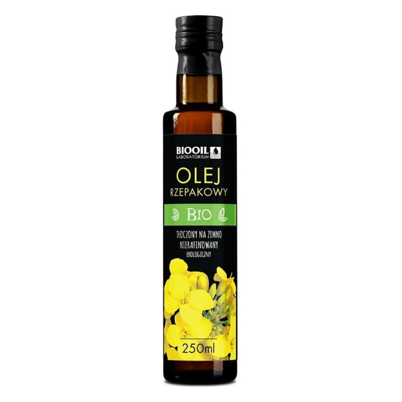 Olej rzepakowy BIO 250 ml tłoczony na zimno seria BLACK