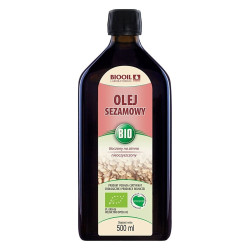 Olej sezamowy BIO 500 ml tłoczony na zimno ekologiczny