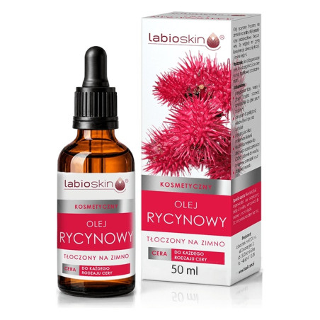 Olej rycynowy kosmetyczny 50 ml tłoczony na zimno LabioSkin