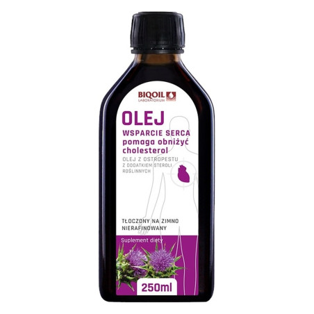 Olej z ostropestu ze sterolami roślinnymi 250 ml BiOil