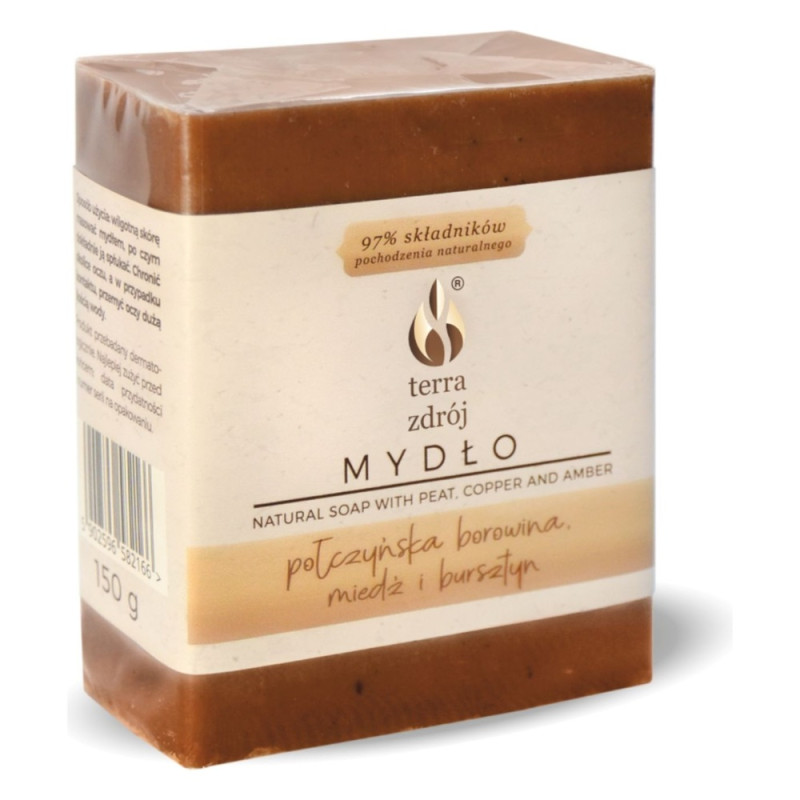 Terra Zdrój Mydło z borowiną, miedzią i bursztynem 150 g