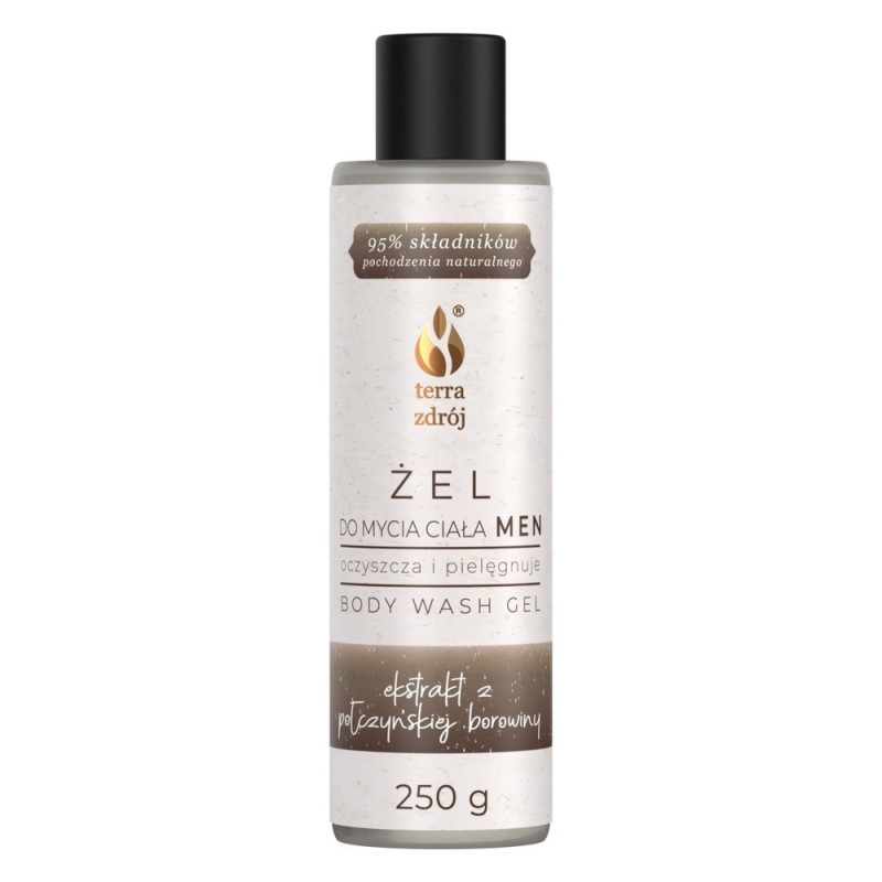 Terra Zdrój MEN żel pod prysznic z połczyńską borowiną 250 g