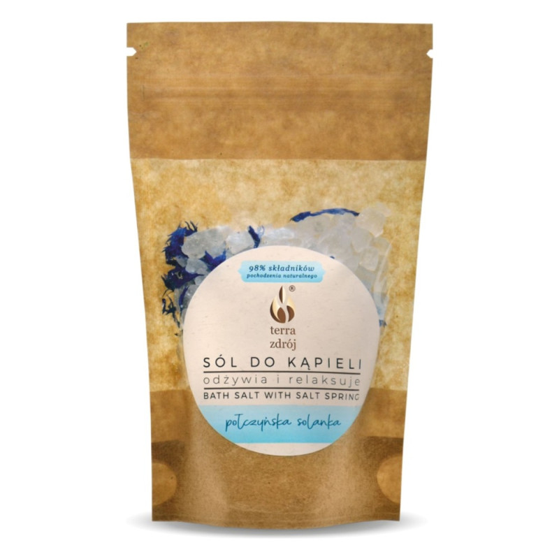 Terra Zdrój Sól do kąpieli z solanką 100 g na jeden raz 100 g