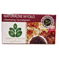 Mydło naturalne z borowiną i bursztynem 100g Powrót do Natury