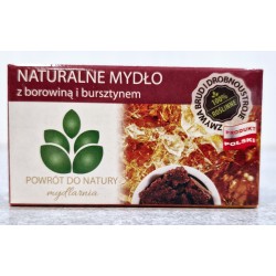 Mydło naturalne z borowiną i bursztynem 100g Powrót do Natury