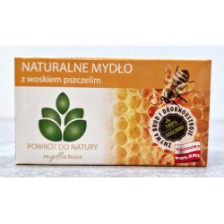 Naturalne mydło z woskiem pszczelim 100g Powrót do Natury