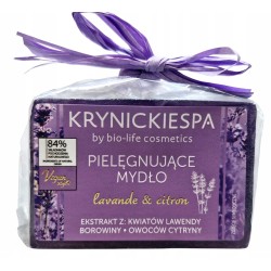 Mydło Naturalne Borowina i Lawenda z Cytryną Pielęgnujące 100g