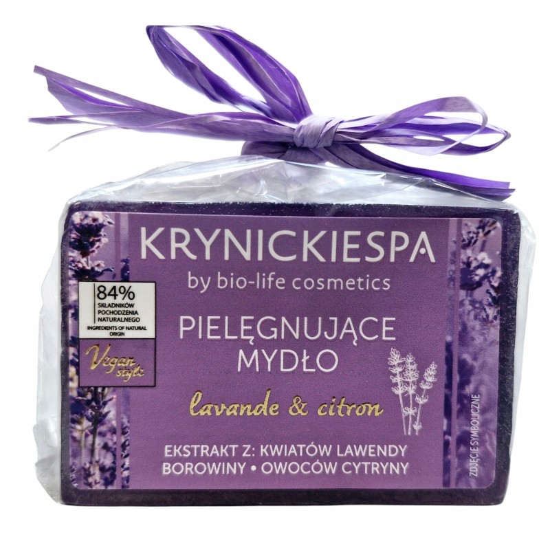 Mydło Naturalne Borowina i Lawenda z Cytryną Pielęgnujące 100g