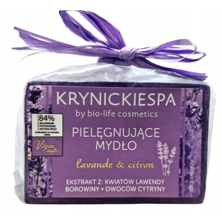 Mydło Naturalne Borowina i Lawenda z Cytryną Pielęgnujące 100g