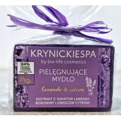 Mydło Naturalne Borowina i Lawenda z Cytryną Pielęgnujące 100g