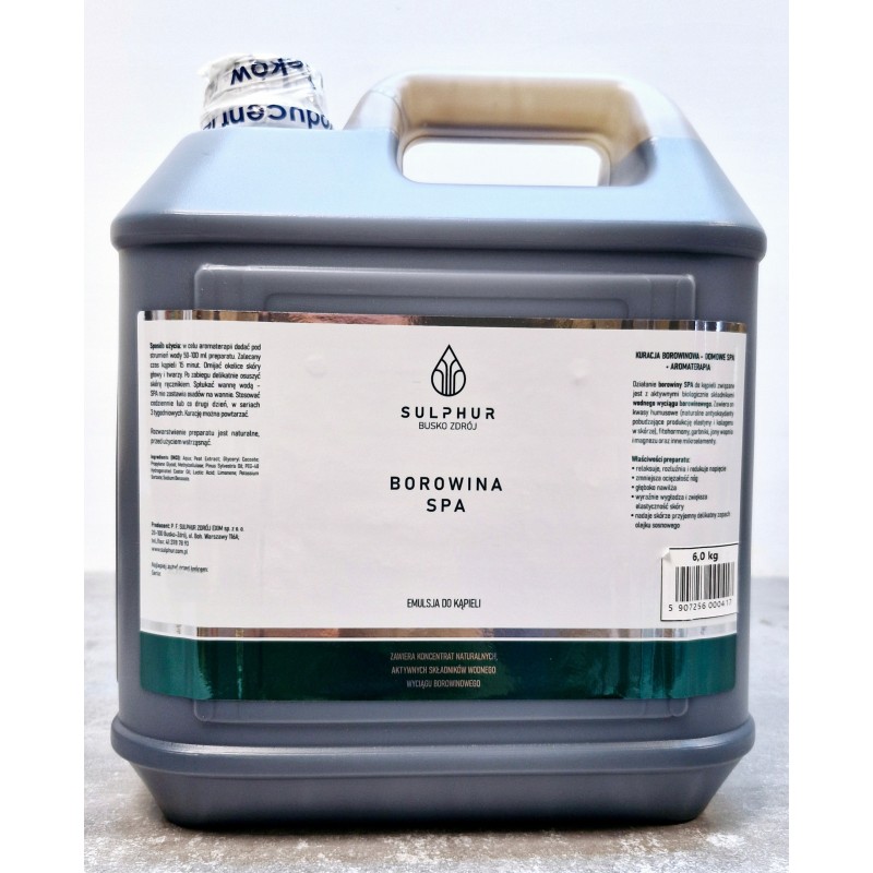 Emulsja Borowinowa SULPHUR Spa do kąpieli 6 kg pielęgnacja