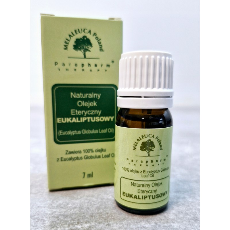 Olejek eukaliptusowy naturalny eteryczny 7ml na zatoki i relaks