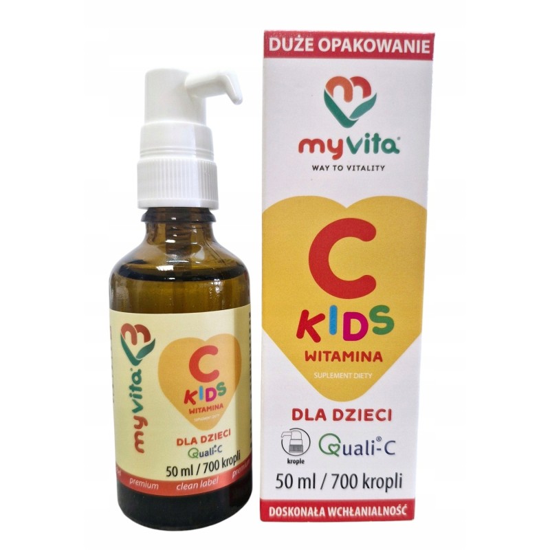 MyVita Witamina C Kids 50 ml krople suplement diety dla dzieci odporność