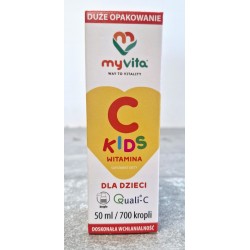 MyVita Witamina C Kids 50 ml krople suplement diety dla dzieci odporność