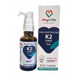 MyVita witamina K2 Forte 30ml krople KRZEPNIĘCIE KRWI KOŚCI MINERALIZACJA
