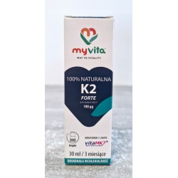 MyVita witamina K2 Forte 30ml krople KRZEPNIĘCIE KRWI KOŚCI MINERALIZACJA