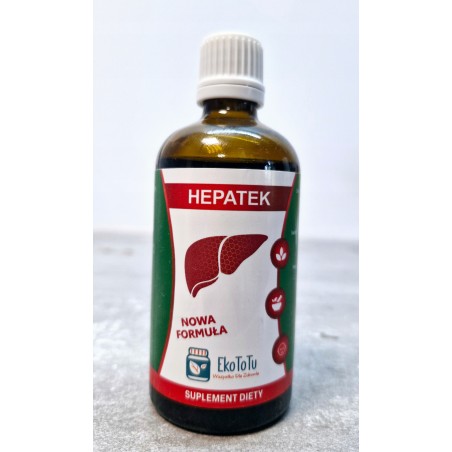 Suplement diety na wątrobę HEPATEK 100 ml EkoToTu WĄTROBA TRAWIENIE