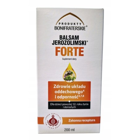 Balsam Jerozolimski Forte 250 ml ziołowy syrop na kaszel i odporność