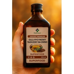 OLEJ RYCYNOWY 250 ml Nierafinowany Tłoczony na zimno NATURALNY