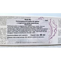 Pasta do zębów Rose Rio Relax 65 ml LAWENDA