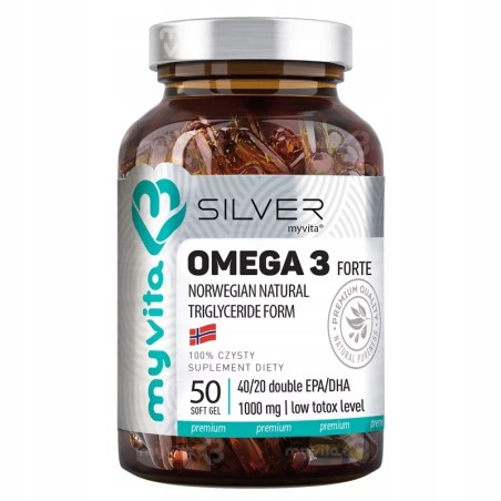 MyVita Omega 3 FORTE 50 SOFTGEL OMEGA3 2000 ULTRA CZYSTY