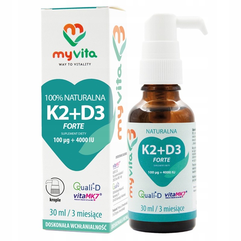 MYVITA WITAMINA K2  D3 100 MCG  4000 JM 30ML