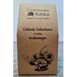 Cukierki z solanką malinowe naturalne wsparcie gardła 110g