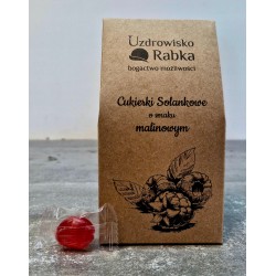 Cukierki z solanką malinowe naturalne wsparcie gardła 110g