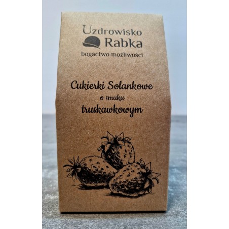 Cukierki z solanką truskawka naturalne wsparcie gardła 110g