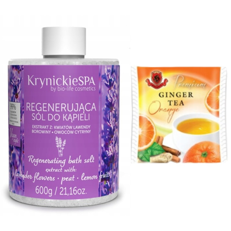 Krynickie SPA Regenerująca sól do kąpieli 600g