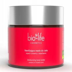 Biolife Masło do ciała żurawina rabarbar 150g