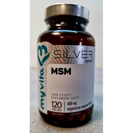 MyVita MSM Siarka organiczna SKÓRA WŁOSY 120 kaps
