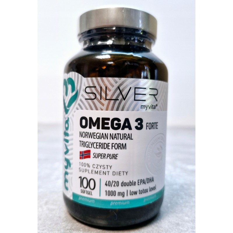 MyVita Omega 3 FORTE 100k OMEGA3 2000 ULTRA CZYSTY PRACA MÓZGU SERCE PAMIĘĆ