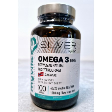 MyVita Omega 3 FORTE 100k OMEGA3 2000 ULTRA CZYSTY PRACA MÓZGU SERCE PAMIĘĆ