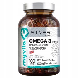MyVita Omega 3 FORTE 100k OMEGA3 2000 ULTRA CZYSTY PRACA MÓZGU SERCE PAMIĘĆ