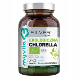 MyVita Chlorella BIO Silver 250g proszek oczyszczanie organizmu