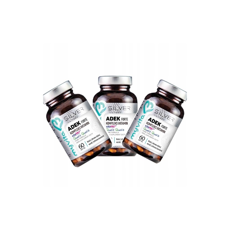 Witamina ADEK AD3EK SILVER PURE 60 PAKIET 3 SZT