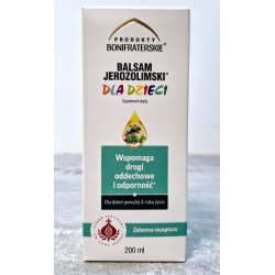 Balsam Jerozolimski dla dzieci 200 ml wspiera odporność i gardło