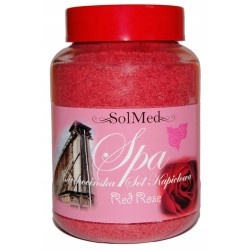 Naturalna Ciechocińska Sól Kąpielowa Red Rose 550ml pielęgnacja skóry