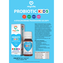 MyVita Probiotic Kids krople probiotyk dla dzieci 1 2 mld bakterii