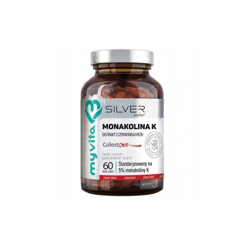 MyVita Silver Monakolina K 60 kapsułek Zdrowe Serce i Układ Krwionośny