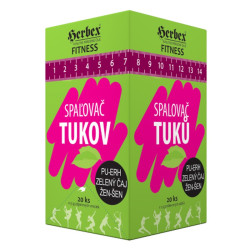 Spalacz tłuszczu Herbex, pu-erh i zielona herbata, 20x1,5 g