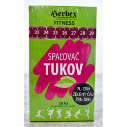 Spalacz tłuszczu Herbex, pu-erh i zielona herbata, 20x1,5 g