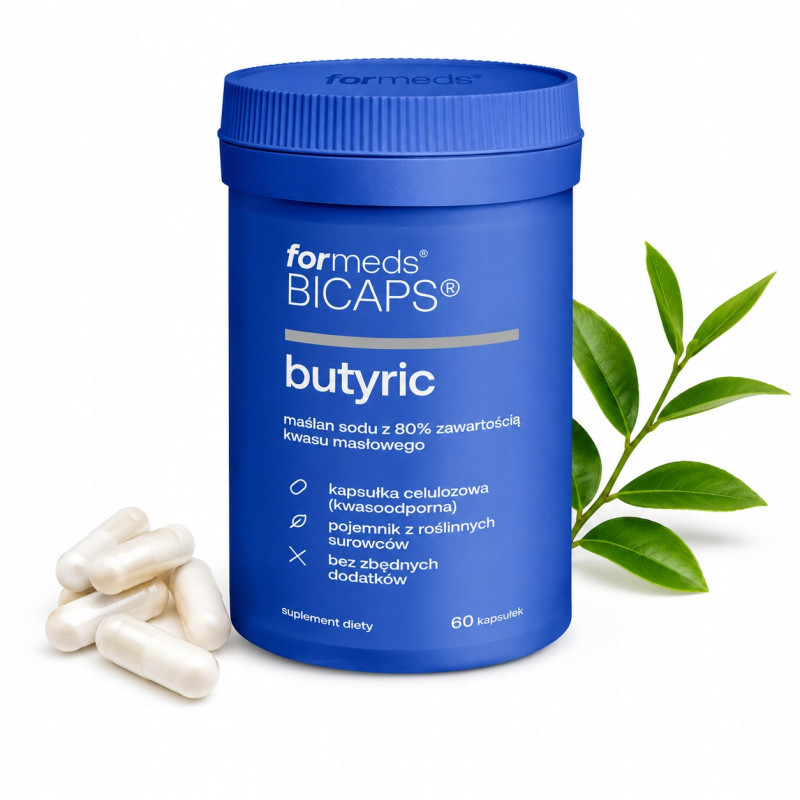 ForMeds BICAPS Butyric 60 kapsułek, maślan sodu 300 mg z inuliną w porcji dziennej