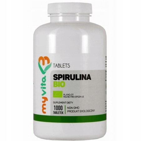 MyVita Spirulina BIO 1000 tabletek naturalne wsparcie organizmu